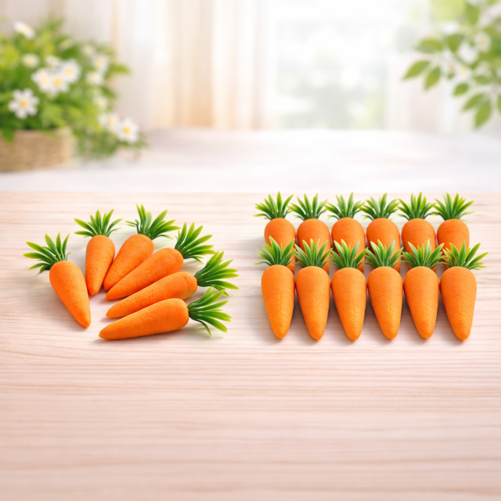 🥕 6/12-Piece Easter Carrot Accessory Sets 🐰