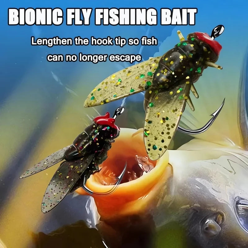20 FlyLure™ Hooks – Realistic Flies for Big Catches!