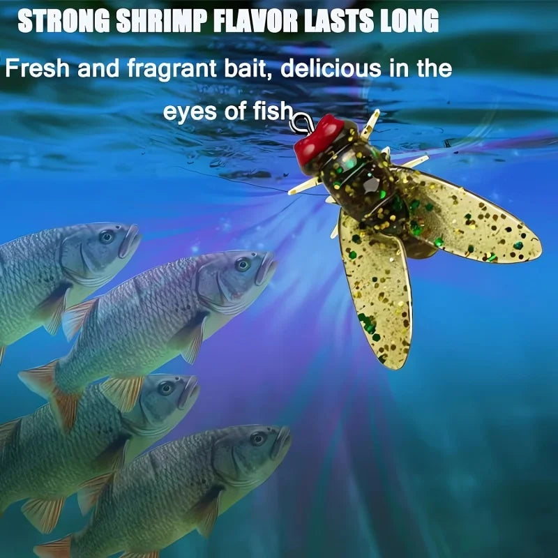 20 FlyLure™ Hooks – Realistic Flies for Big Catches!