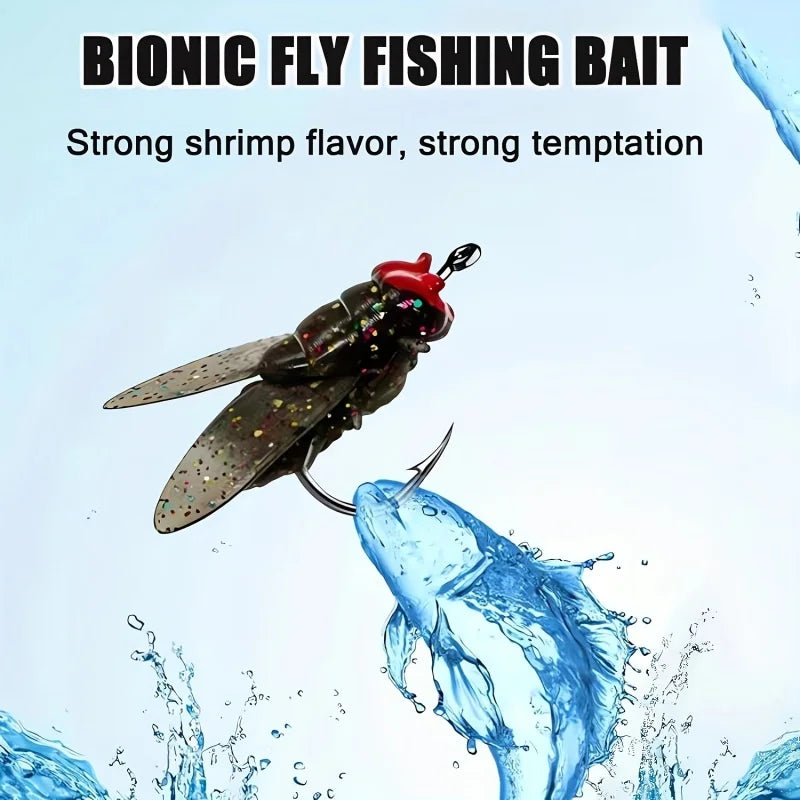20 FlyLure™ Hooks – Realistic Flies for Big Catches!
