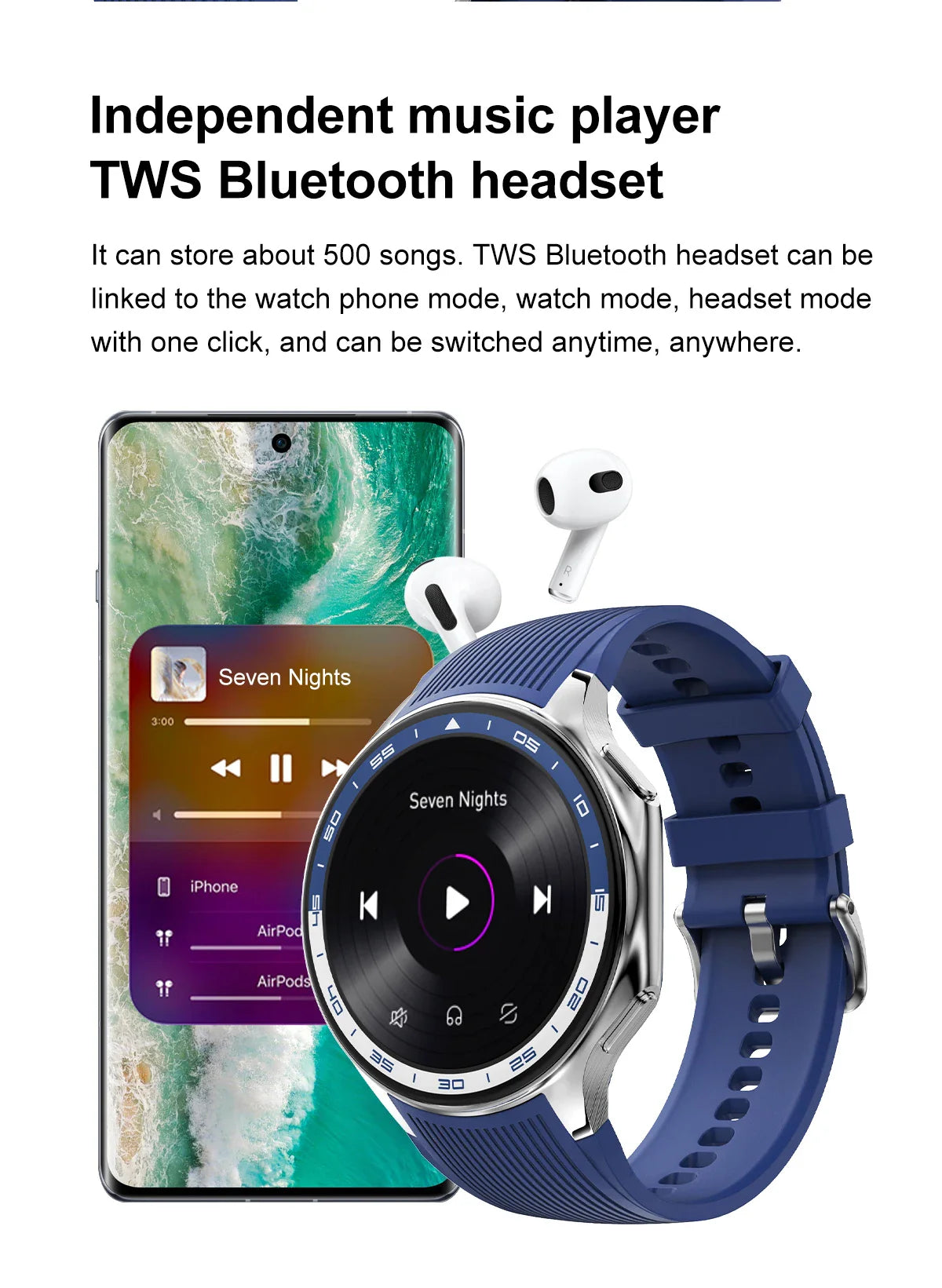 2025 New OPPO Watch X Smartwatch | 4G, Music & Video, Bluetooth Calls, IP68 Waterproof, AMOLED Display, TWS Earphones Compatible