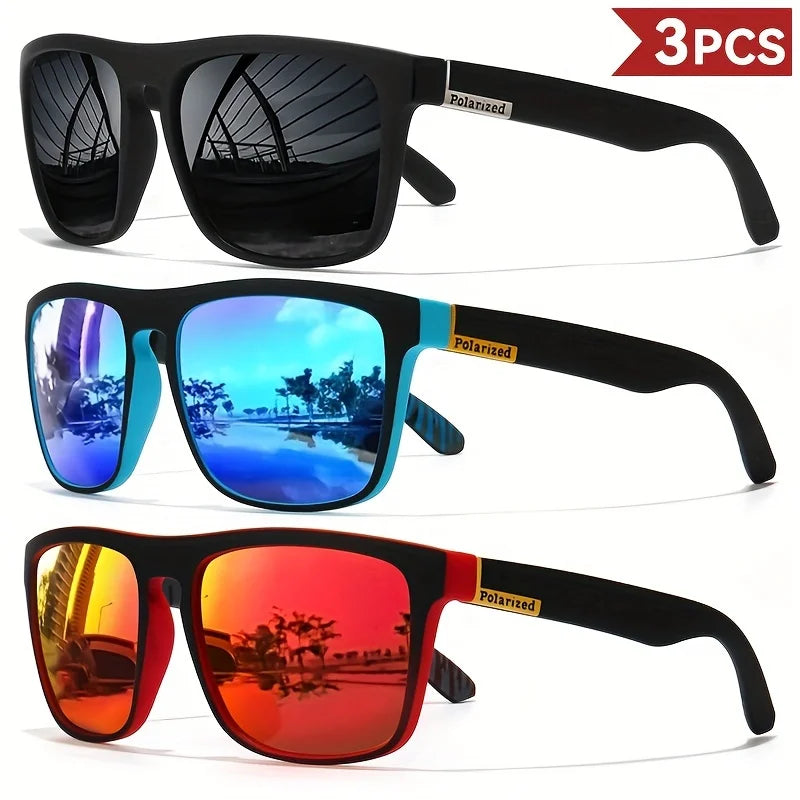 RetroLux™ Polarized Square Sunglasses – UV400 Designer Eyewear for Men & Women | Driving & Fishing