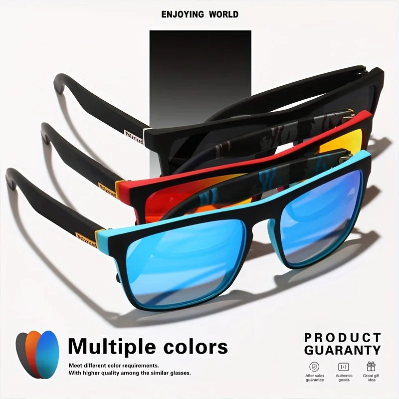 RetroLux™ Polarized Square Sunglasses – UV400 Designer Eyewear for Men & Women | Driving & Fishing