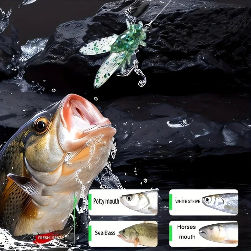 20 FlyLure™ Hooks – Realistic Flies for Big Catches!