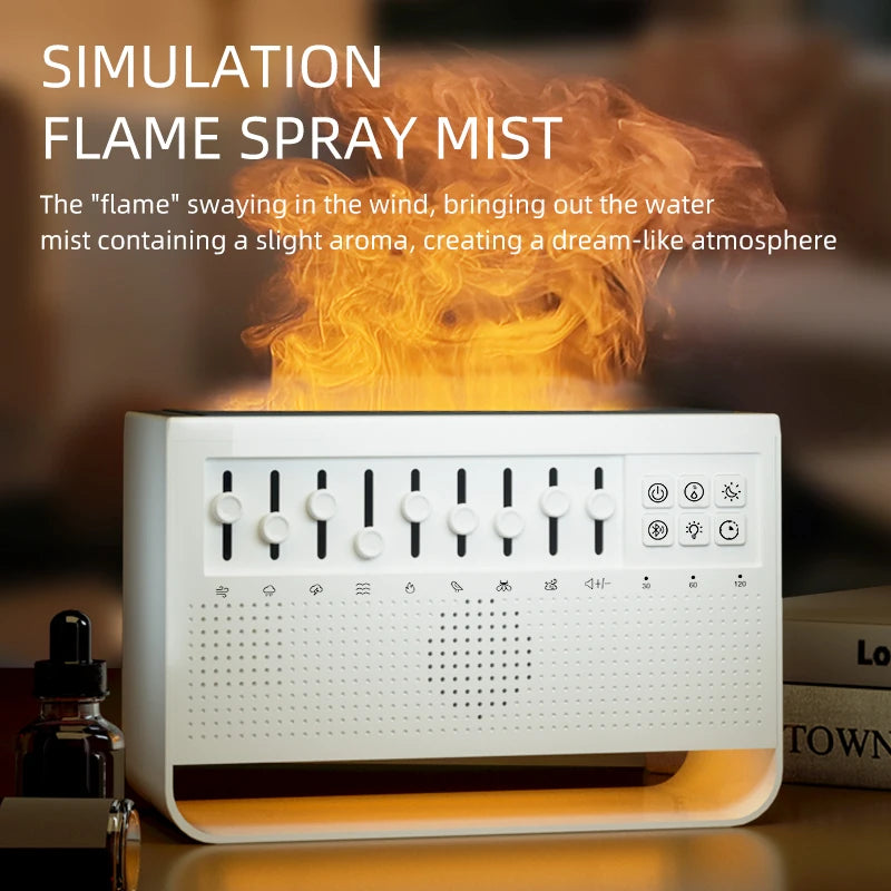BetterLife™ 5-in-1 Flame Diffuser, Humidifier, White Noise & Bluetooth Speaker