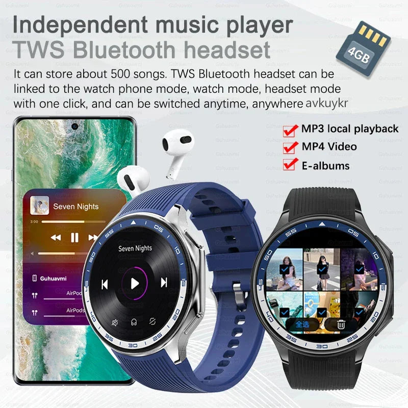 2025 New OPPO Watch X Smartwatch | 4G, Music & Video, Bluetooth Calls, IP68 Waterproof, AMOLED Display, TWS Earphones Compatible