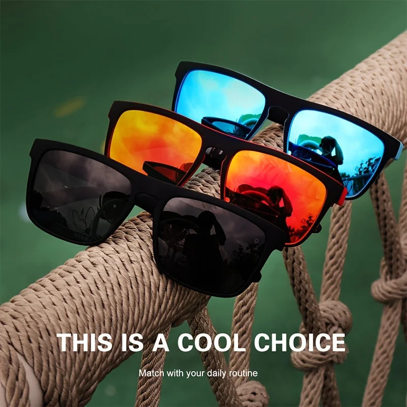RetroLux™ Polarized Square Sunglasses – UV400 Designer Eyewear for Men & Women | Driving & Fishing
