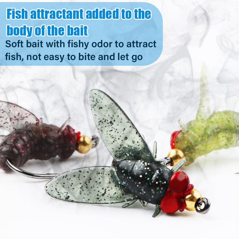 20 FlyLure™ Hooks – Realistic Flies for Big Catches!