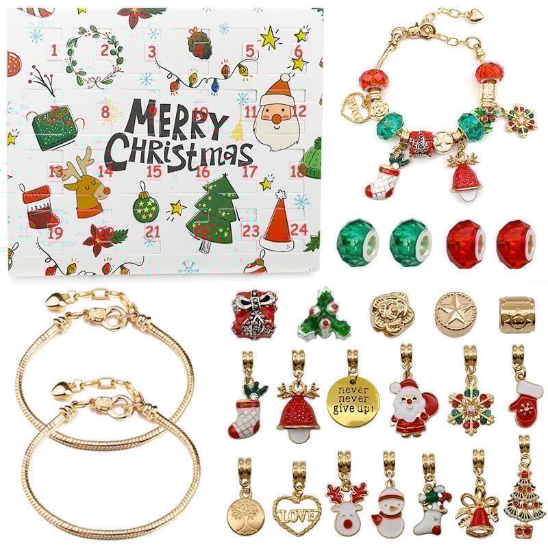 🎄 DIY 24 Days Christmas Countdown Calendar Bracelets Set 🎅🏻