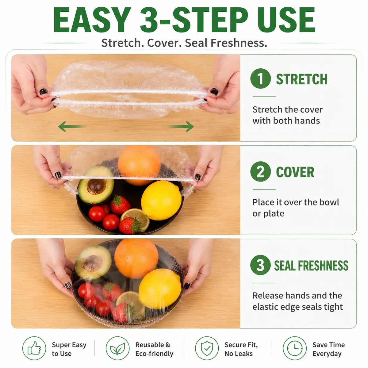 🔥 50PCS Disposable Stretch Food Covers for Bowls & Plates 🔥