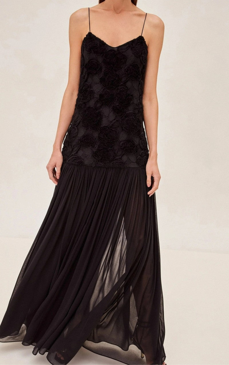 Flower Chiffon Dress