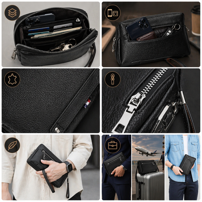 Minimal Carry Leather Clutch