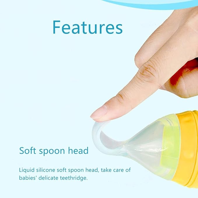 Silicone Baby Bottle & Spoon