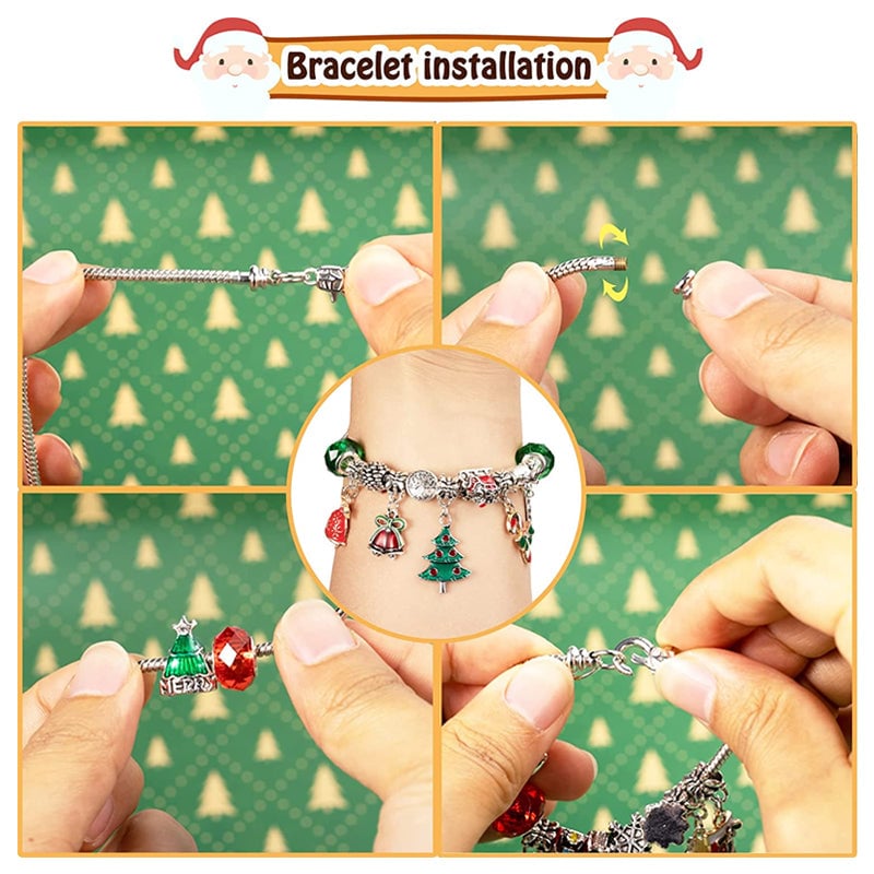 🎄 DIY 24 Days Christmas Countdown Calendar Bracelets Set 🎅🏻