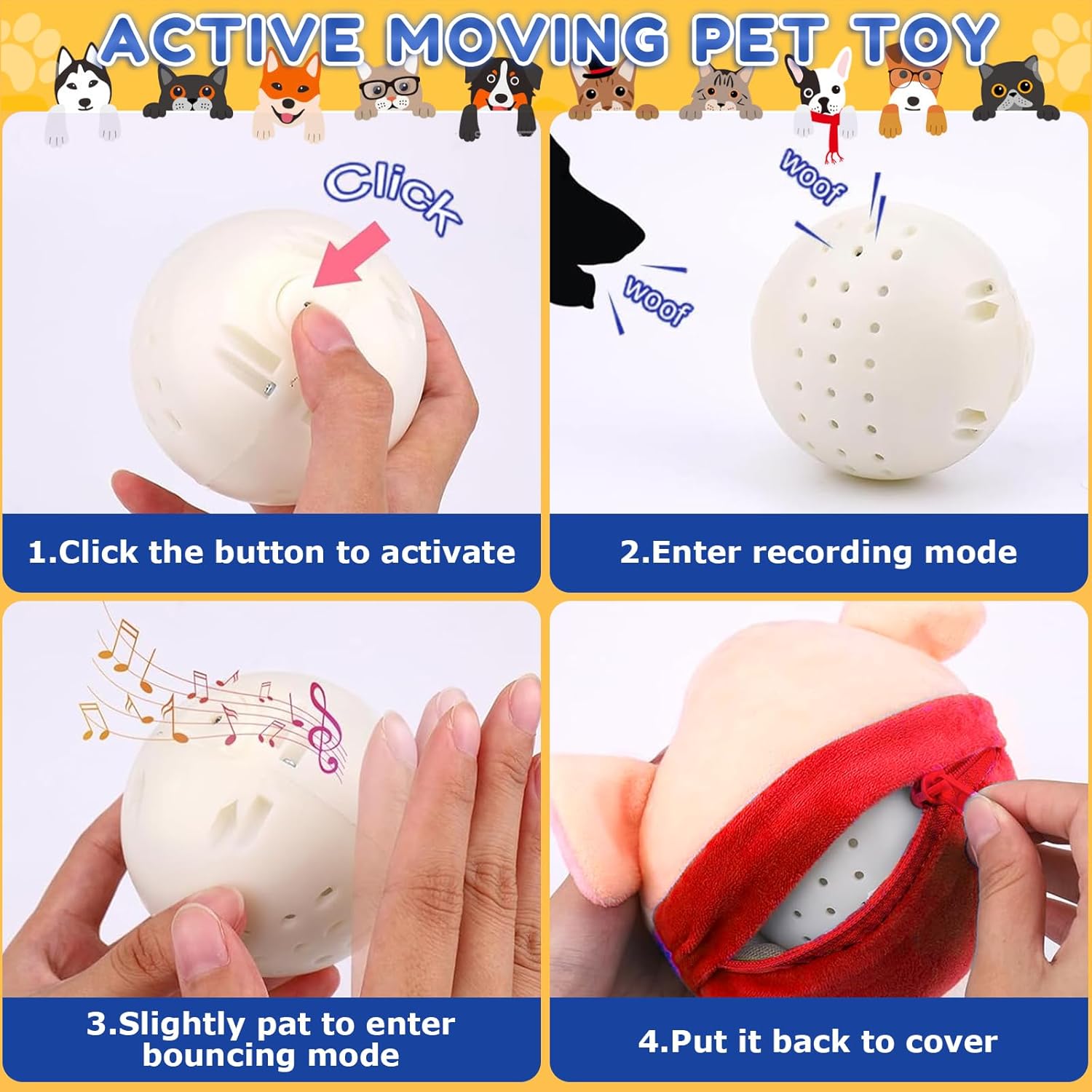 BetterLife™ Interactive Bouncing Piggy Toy