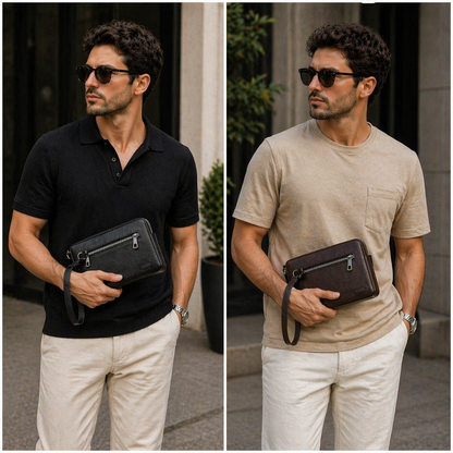 Minimal Carry Leather Clutch