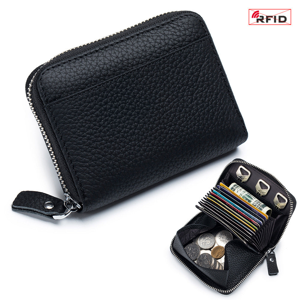 RFID Leather Wallet - Ladies Card Holder