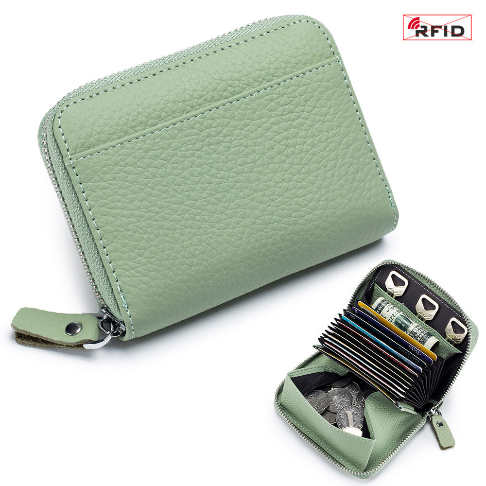 RFID Leather Wallet - Ladies Card Holder
