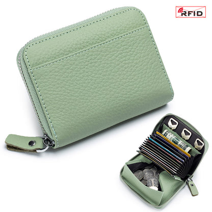 RFID Leather Wallet - Ladies Card Holder