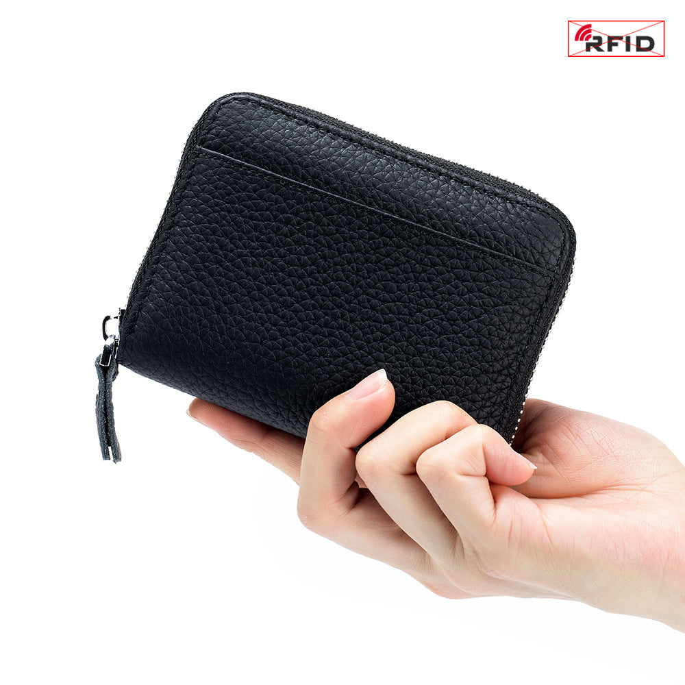 RFID Leather Wallet - Ladies Card Holder