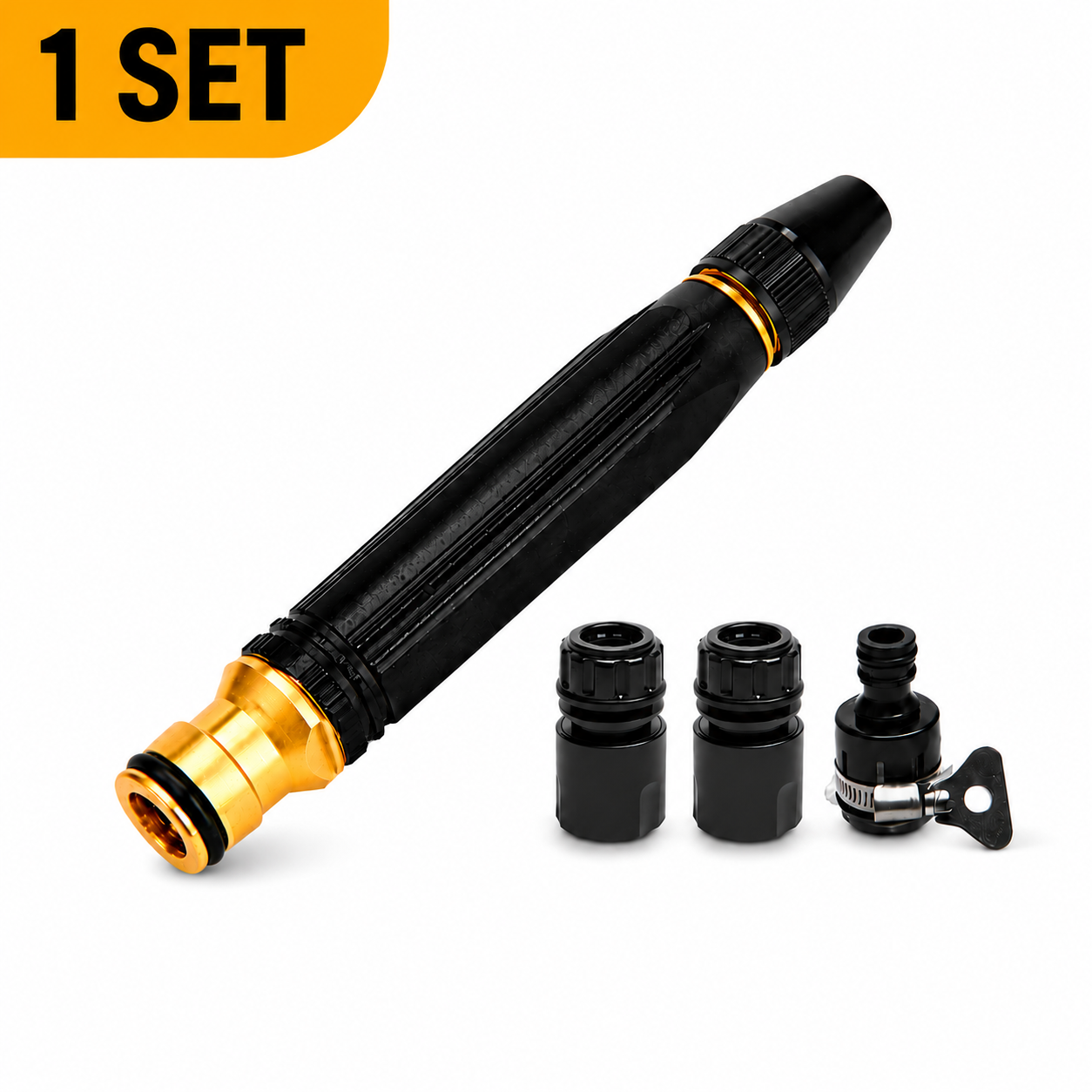 Heavy Duty Adjustable Twist Hose Nozzle Jet Sweeper Nozzle