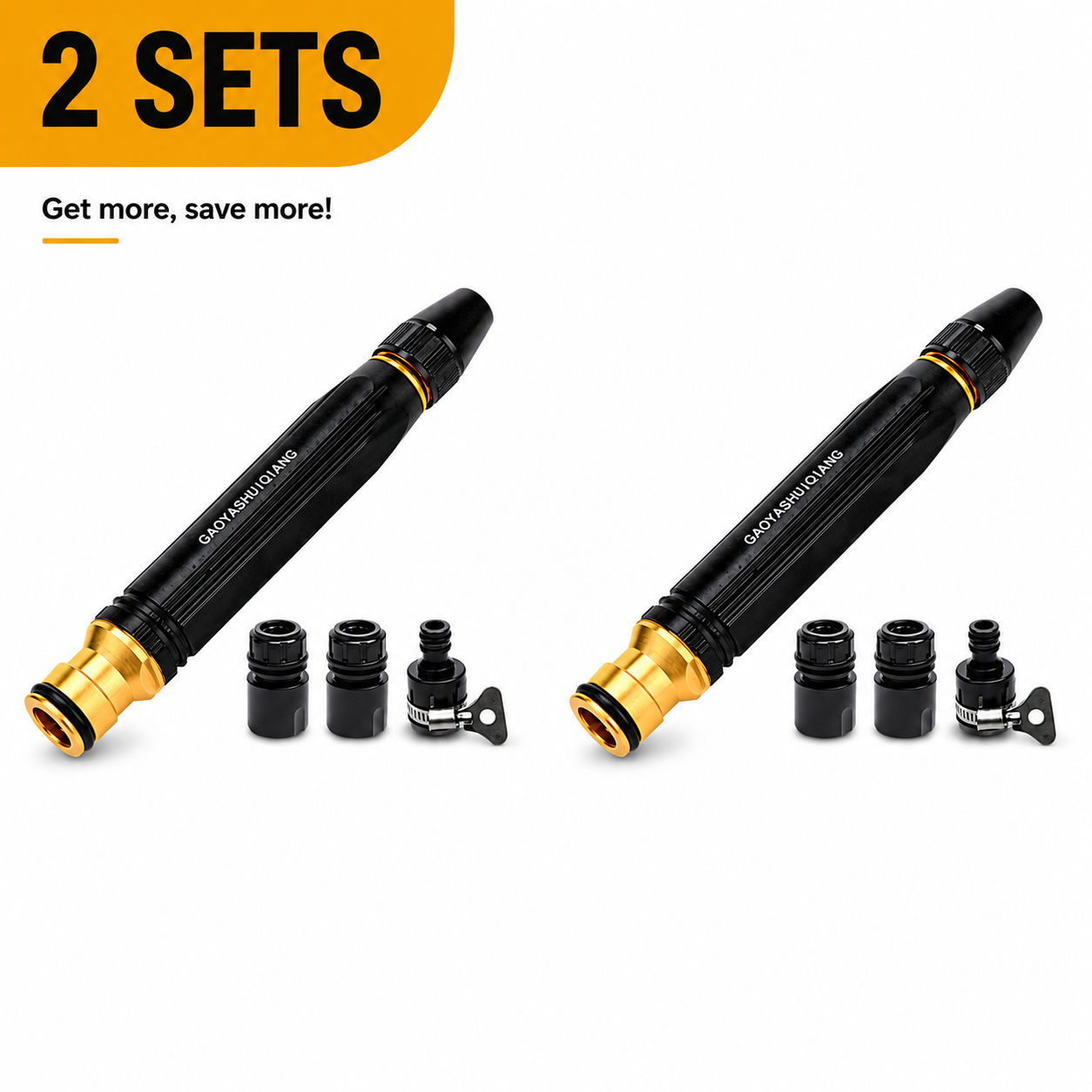 Heavy Duty Adjustable Twist Hose Nozzle Jet Sweeper Nozzle