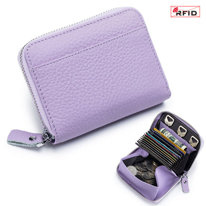 RFID Leather Wallet - Ladies Card Holder