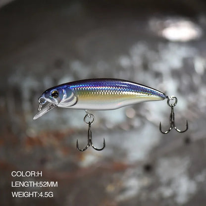 ProStrike™ Sinking Minnow Jerkbait – 52mm 4.5g Hard Bait for Bass, Pike & More