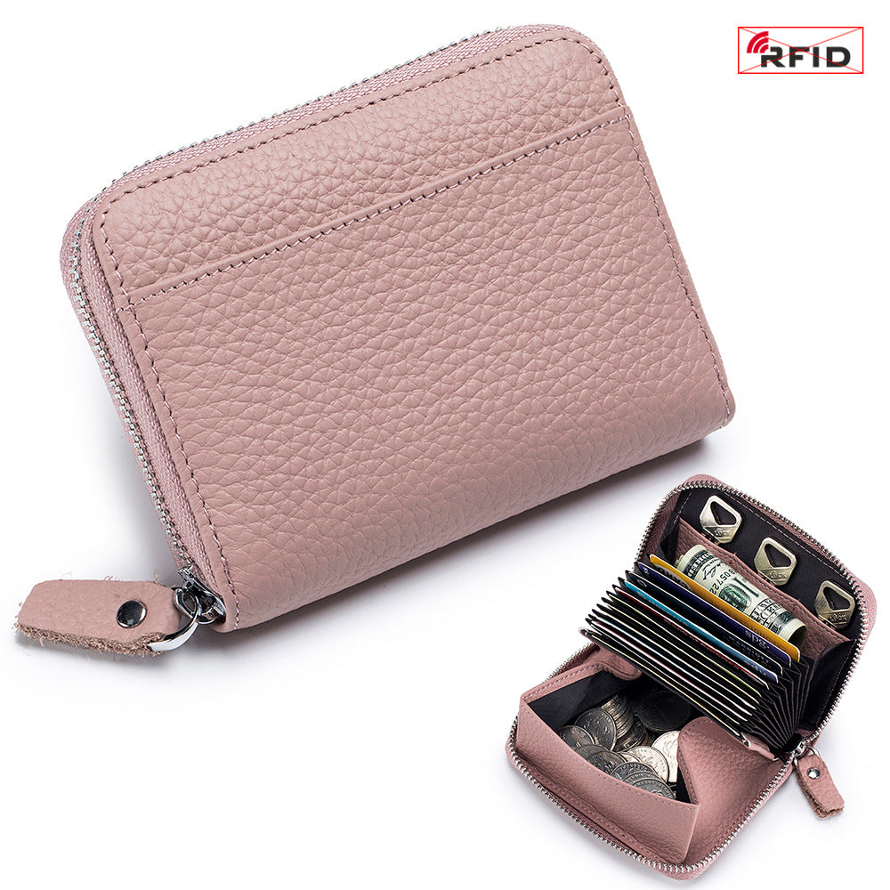 RFID Leather Wallet - Ladies Card Holder