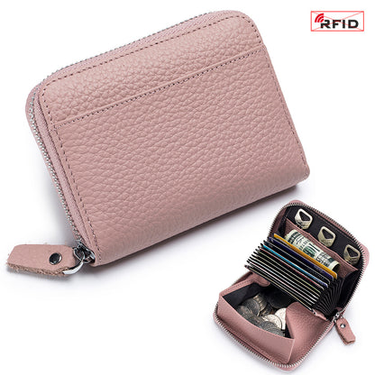 RFID Leather Wallet - Ladies Card Holder