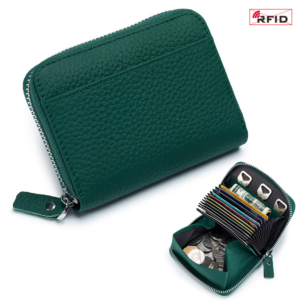 RFID Leather Wallet - Ladies Card Holder