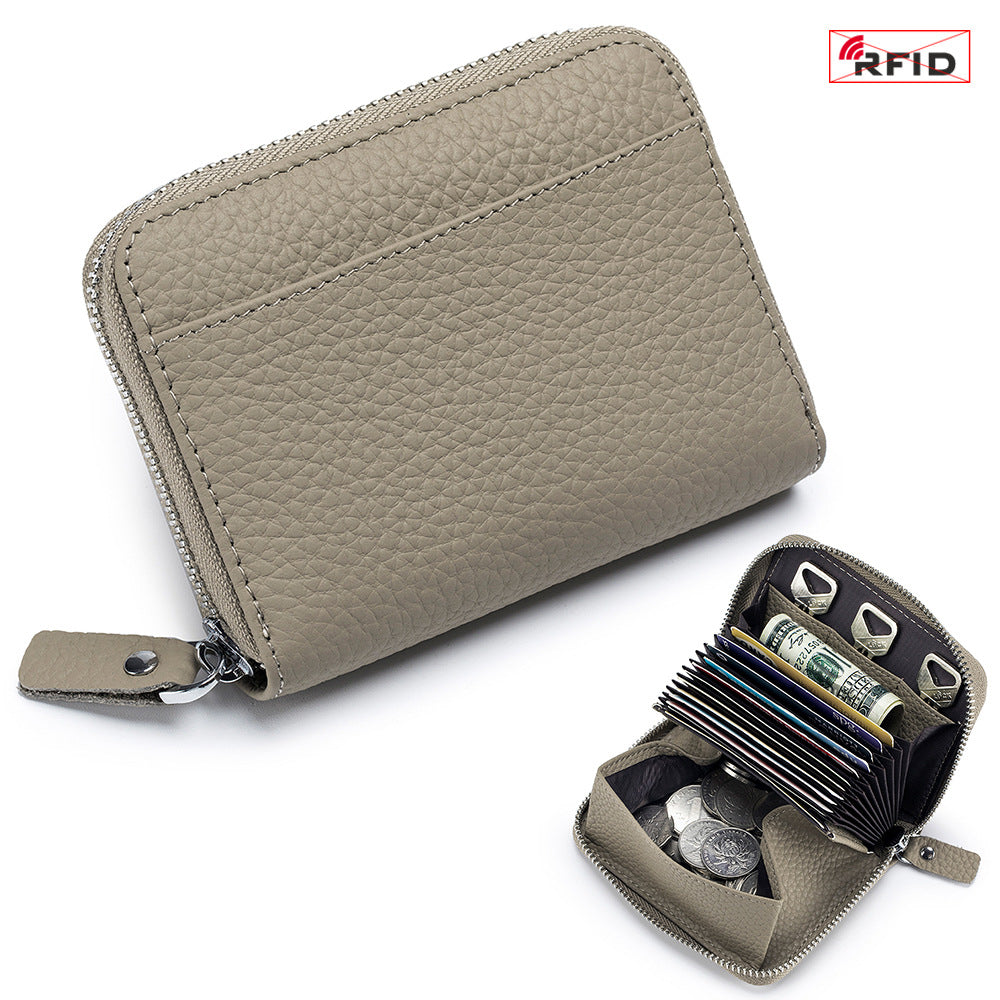 RFID Leather Wallet - Ladies Card Holder