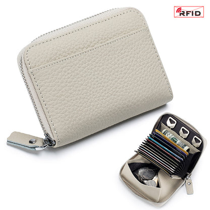 RFID Leather Wallet - Ladies Card Holder