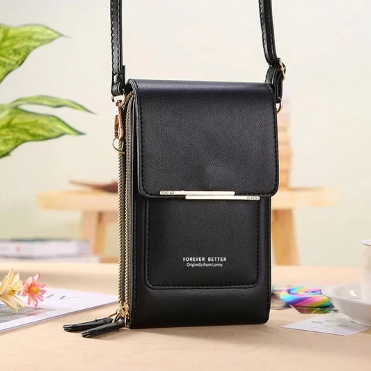 Simple And Elegant Women's Touchscreen Crossbody Phone Wallet