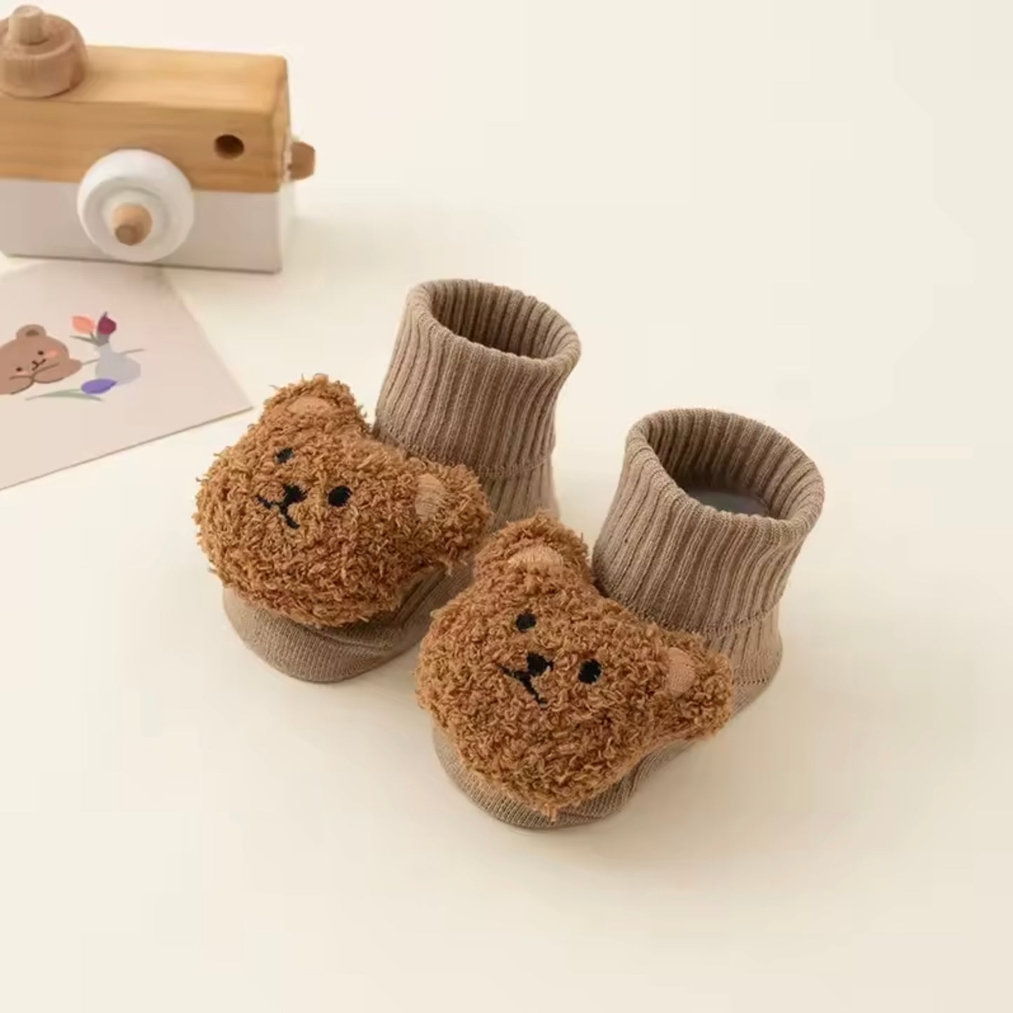 SnuggleBear Anti-Slip Baby Socks 🐻🧸