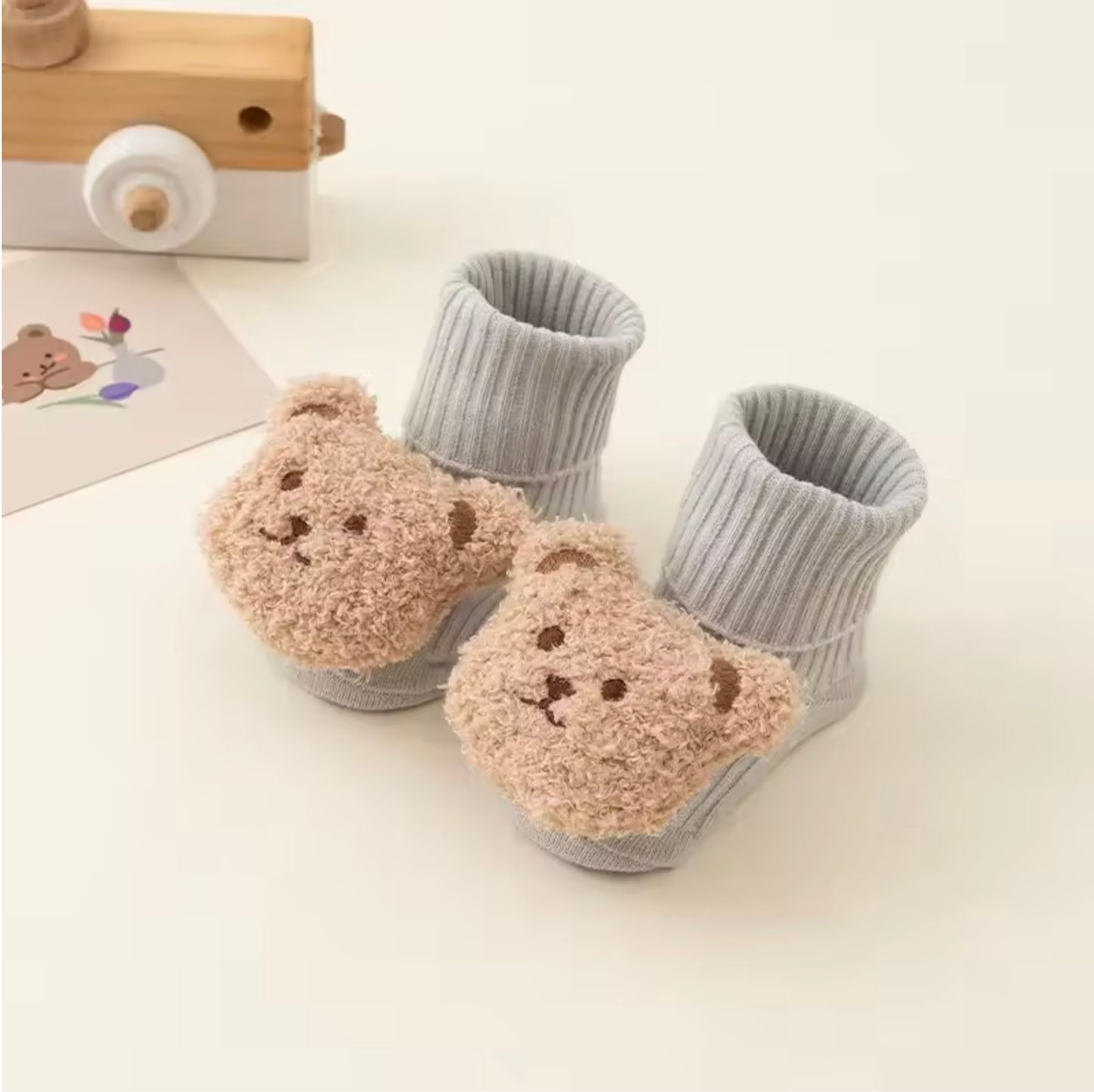 SnuggleBear Anti-Slip Baby Socks 🐻🧸