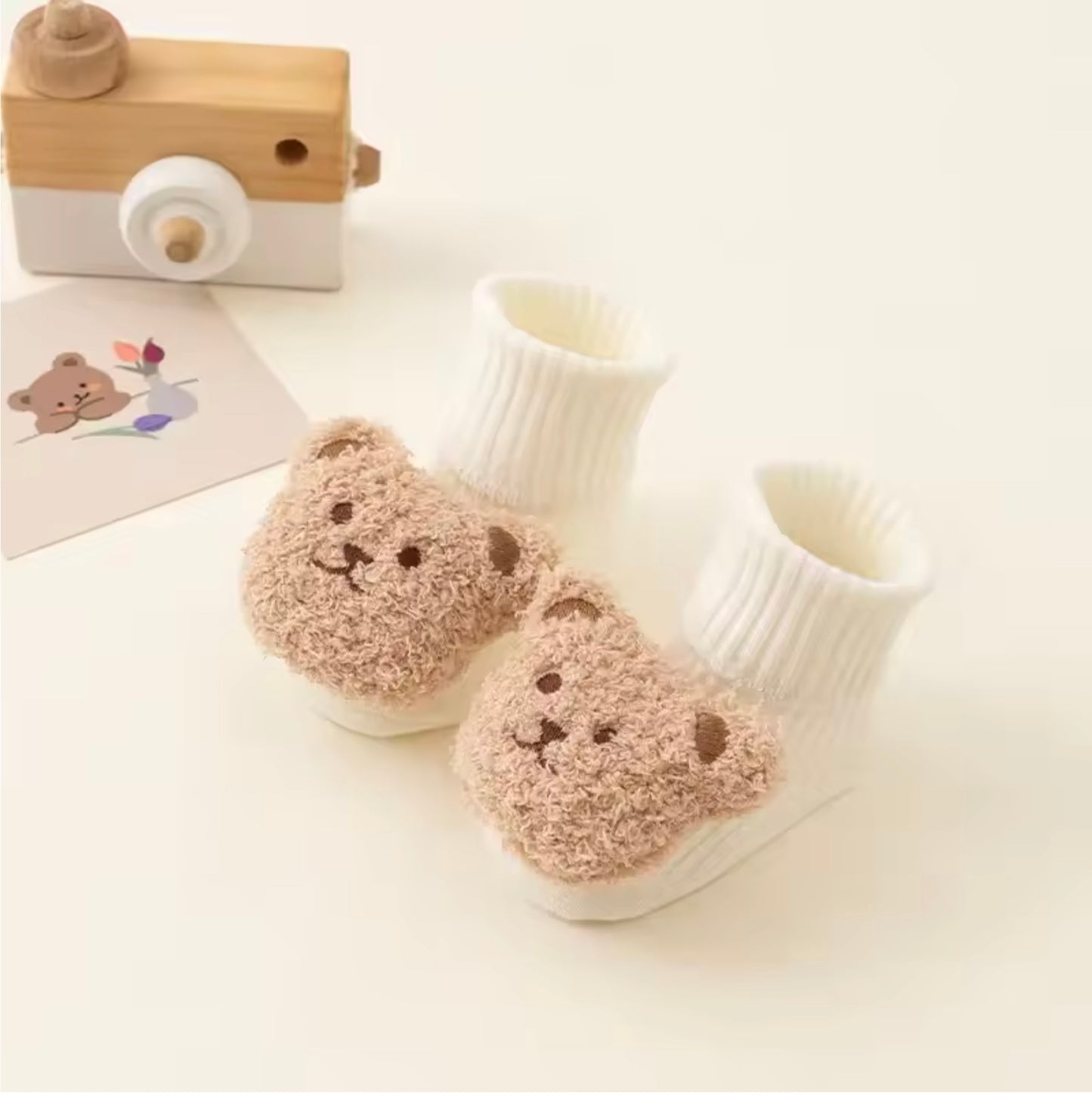 SnuggleBear Anti-Slip Baby Socks 🐻🧸