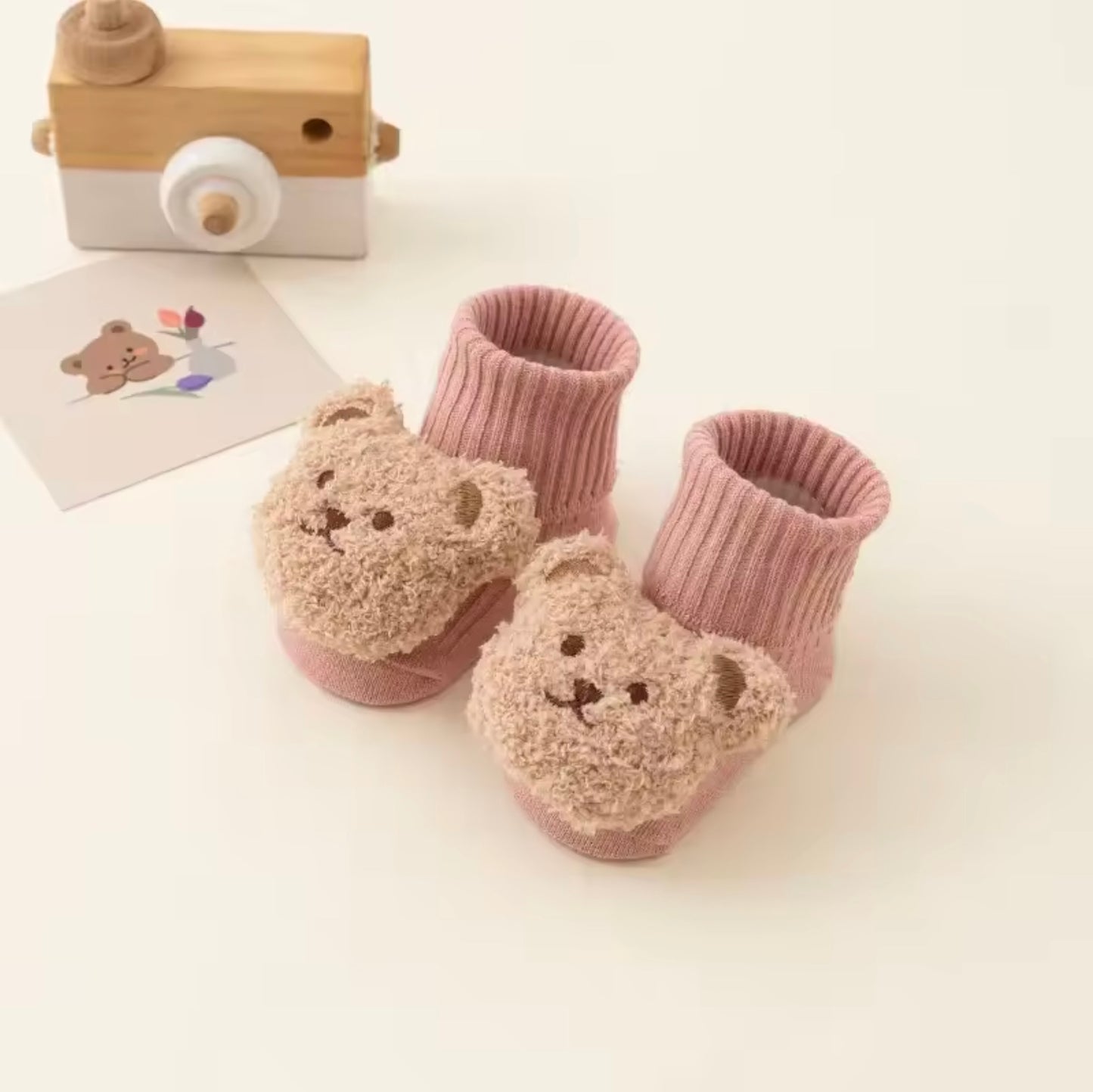 SnuggleBear Anti-Slip Baby Socks 🐻🧸