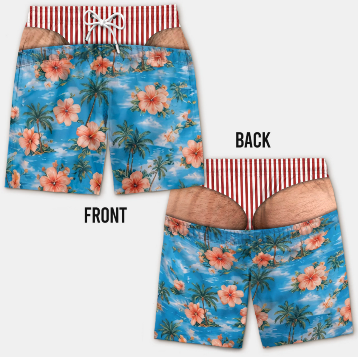 Funny Patriotic Men Swim Trunks