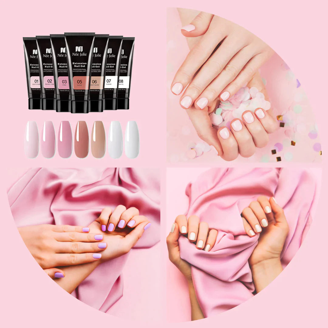 Née Jolie™ Nail PolyGel Set | Home Nail Salon Kit (With Free UV/LED Lamp)