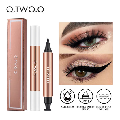 O.TWO.O™ Double-Ended Waterproof Eyeliner Stamp: Effortless Precision for Stunning Eyes