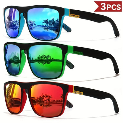 RetroLux™ Polarized Square Sunglasses – UV400 Designer Eyewear for Men & Women | Driving & Fishing
