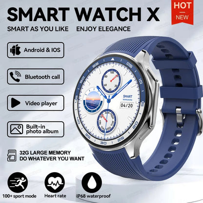 2025 New OPPO Watch X Smartwatch | 4G, Music &amp; Video, Bluetooth Calls, IP68 Waterproof, AMOLED Display, TWS Earphones Compatible