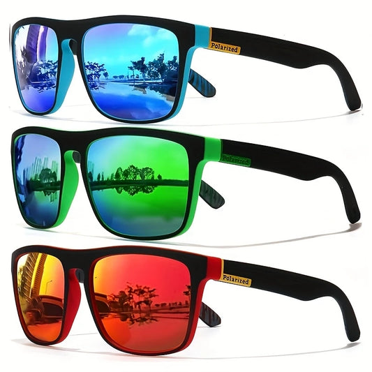 RetroLux™ Polarized Square Sunglasses – UV400 Designer Eyewear for Men & Women | Driving & Fishing