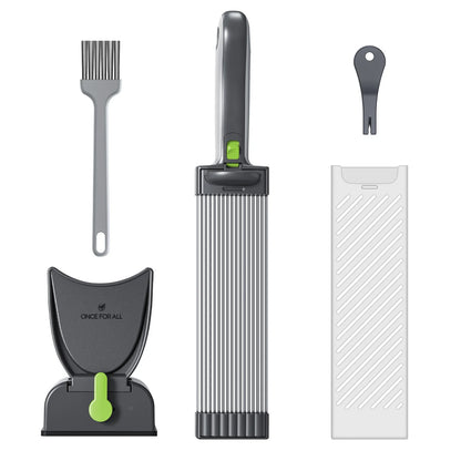 Meat Slicer For Fresh Raw Meat, Adjustable Thickness 2 Or 4 Mm, 17-In-1 Stainless Steel Meat Cleaver Kitchen Knife