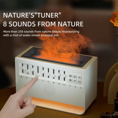 BetterLife™ 5-in-1 Flame Diffuser, Humidifier, White Noise & Bluetooth Speaker