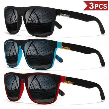 RetroLux™ Polarized Square Sunglasses – UV400 Designer Eyewear for Men & Women | Driving & Fishing