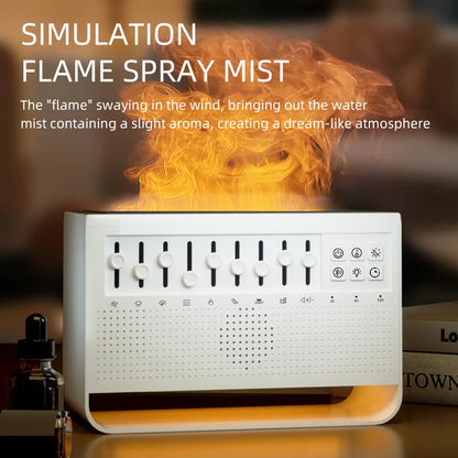 BetterLife™ 5-in-1 Flame Diffuser, Humidifier, White Noise & Bluetooth Speaker