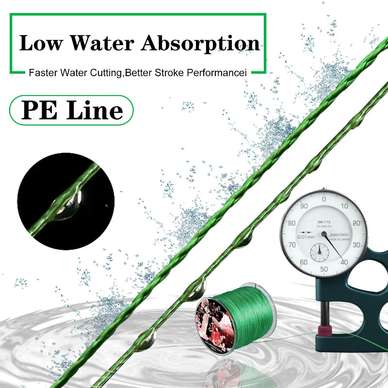 8 x Braided Fishing Line – 150M Japanese PE Multifilament for Carp & More