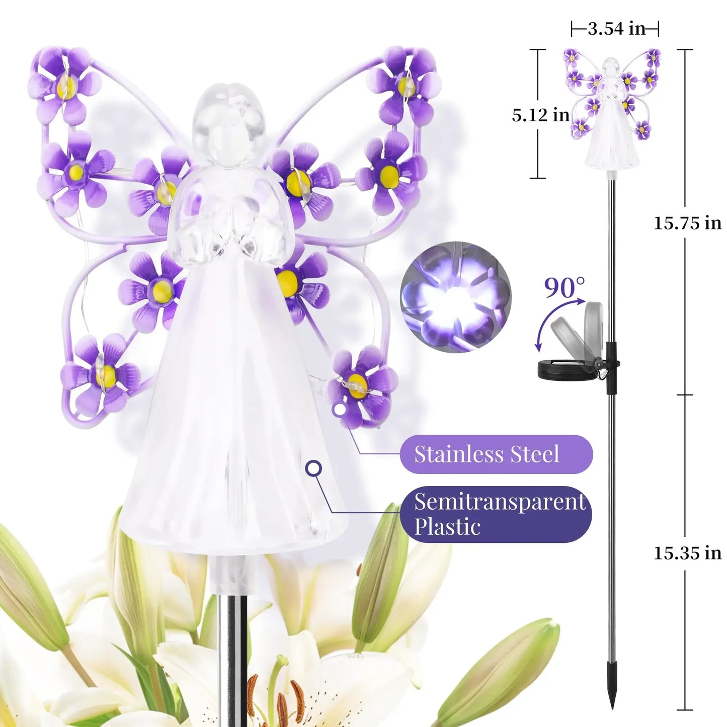 Heavenly Glow Solar Angels – Weatherproof & Worry-Free!